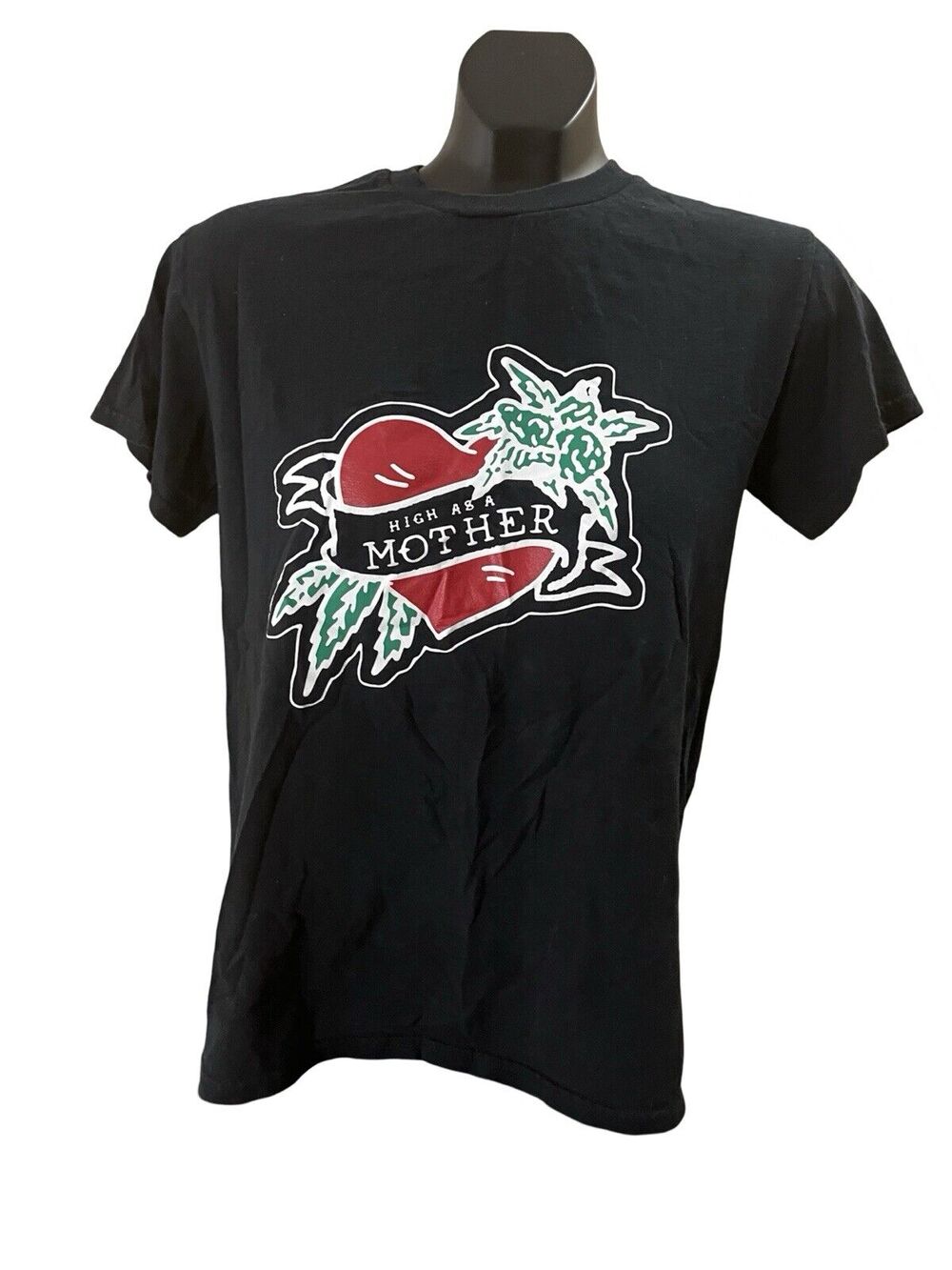 High As A Mother Tattoo Heart Graphic Tee